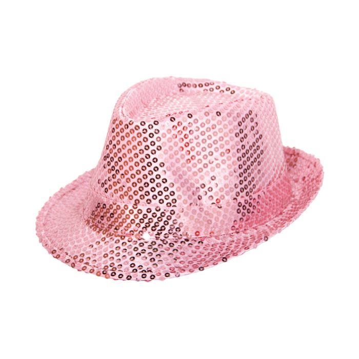 Pinker Hut Glitzer und Pailletten