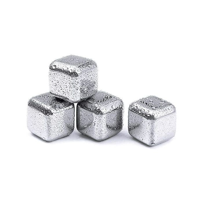 Stahl-Eiswürfel 4x - 2,7x2,7x2,7 cm