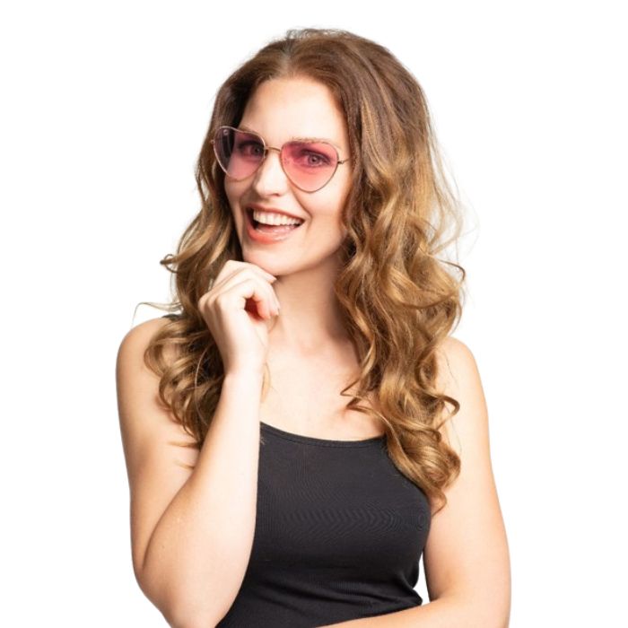 Herzbrillen Einheitsgröße Unisex Pink