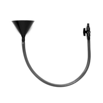 Trichter-Bierbong schwarz - 1 Meter