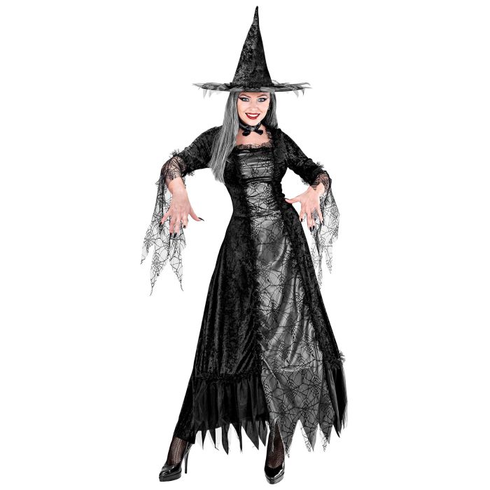 Spinnennetzhexe Kleid mit Petticoat