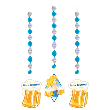 Hängende Oktoberfest Dekoration 3x