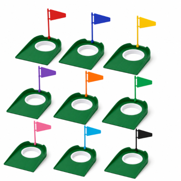 Golf Putting-Trainingsset mit Putting-Tassen, Flaggen und Ballaufnehmer