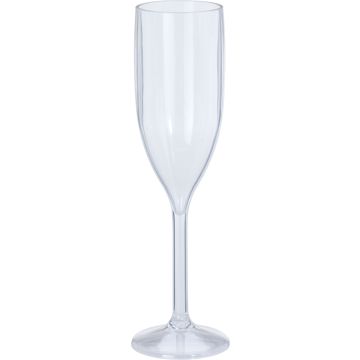 Champagnerglas aus Acryl 165 ml mit langem Stiel
