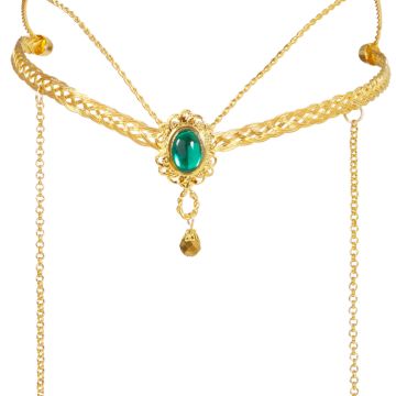 Fantasy Elfenkrone Stirnband Gold - Einheitsgröße