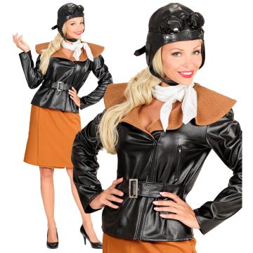 Retro-Flight Attendant-Kostüm für Damen