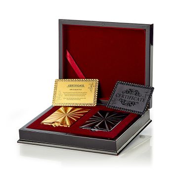 Kartenspiel Deluxe Gold/Schwarz 2x