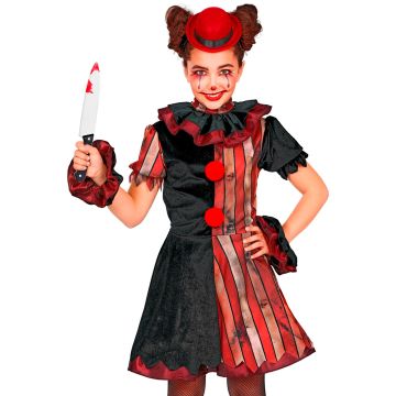 Gruselig Clownskleid für Mädchen