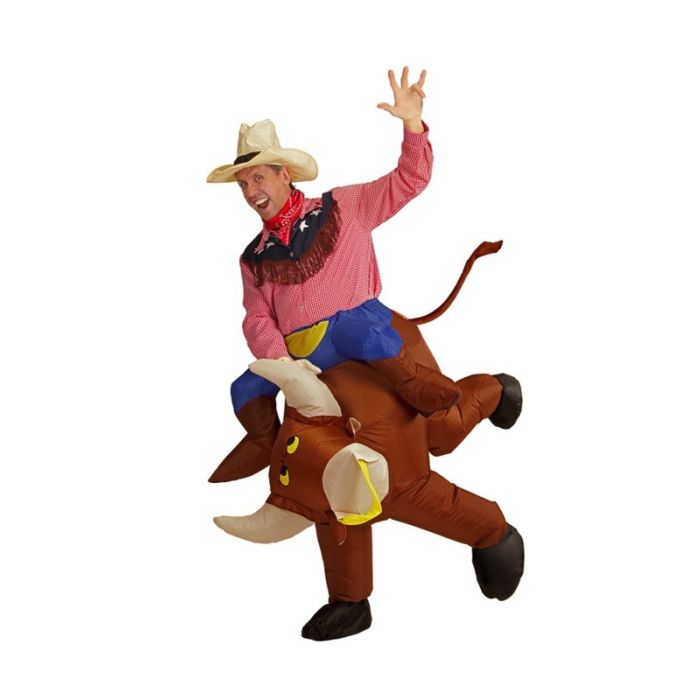 Aufblasbares Rodeo-Stier Kostüm