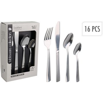 Besteckset aus Edelstahl 16 Teile