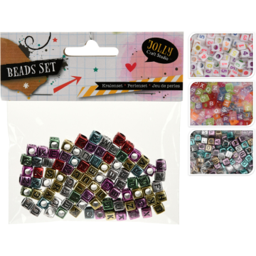 Perlen-Set mit Buchstaben und Zahlen