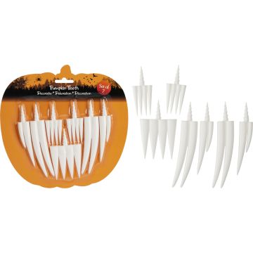 Kunststoffkürbisschläfchen für Halloween, 7 stk