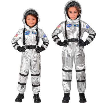 Silberne Astronautenkostüm für Kinder