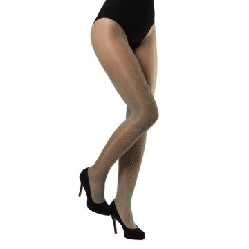 Fischernetz-Strumpfhosen feines Mesh Einheitsgröße türkis blau