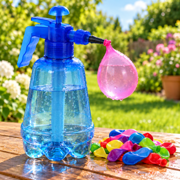Wasserballonpumpe mit 100 Ballons