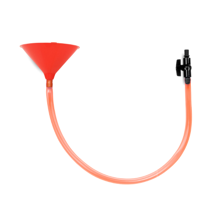 Rote Trichter-Bierbong - 1 Meter