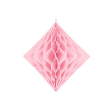 Diamant Honeycomb In Rosa - 30 cm