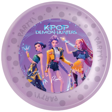 K-Pop Demon Hunters wiederverwendbare Teller 21 cm - 4x