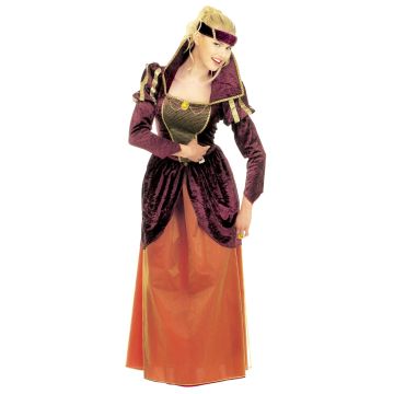 Mittelalter-Queen Kostüm für Damen