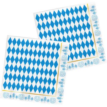 Oktoberfestservietten 20X - 33 x 33 cm 