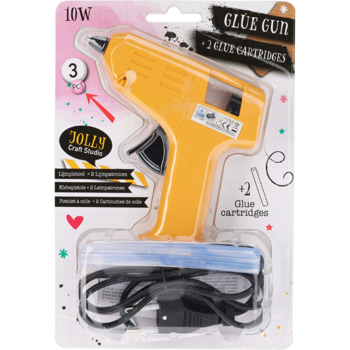 Heißklebepistole 10 Watt mit 2 Klebestiften