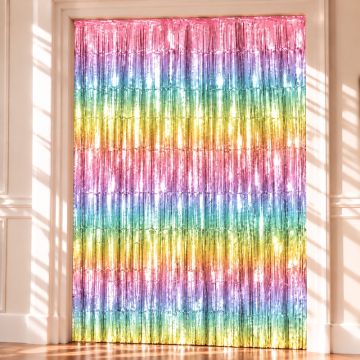 Regenbogen Glimmervorhang - 100 x 200 cm