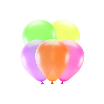 Neonballons bunt 5x