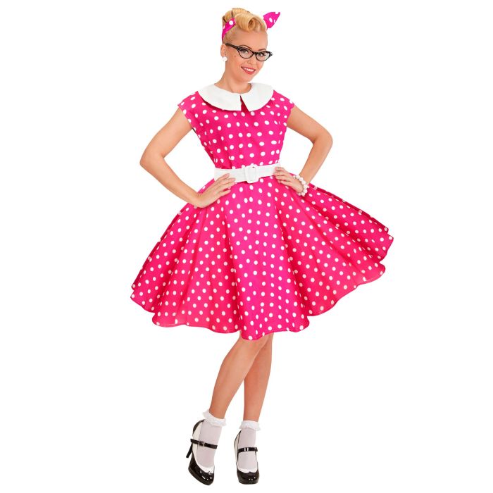 Rock'n'Roll-Kostüm für Damen in Pink
