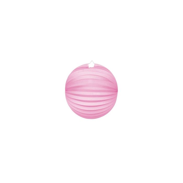 Runde Papierlaterne rosa - Ø25 cm