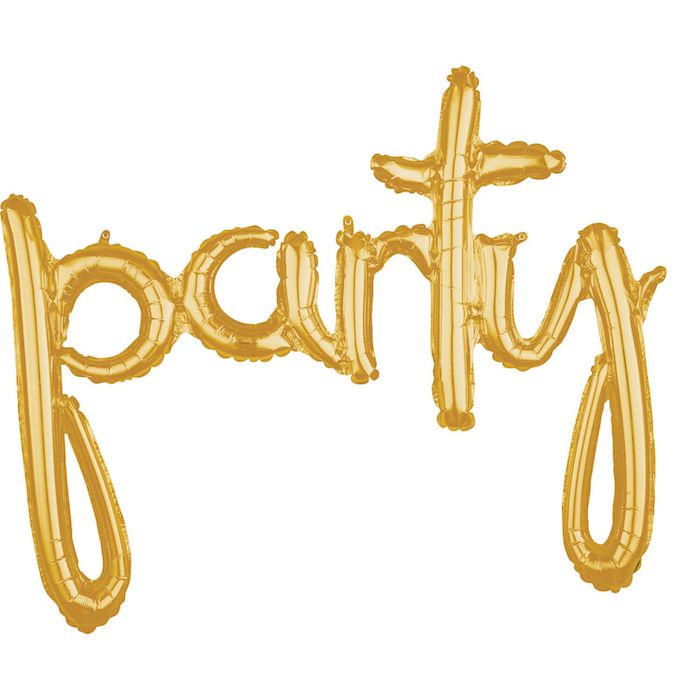 Party Gold Folienballon - 81 cm