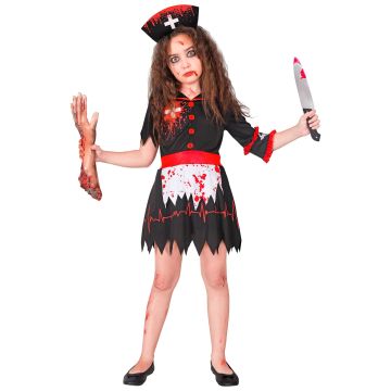 Zombie-Krankenschwester-Kostüm für Mädchen