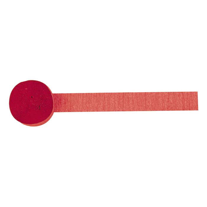 Rote Kreppstreamer - 24 Meter
