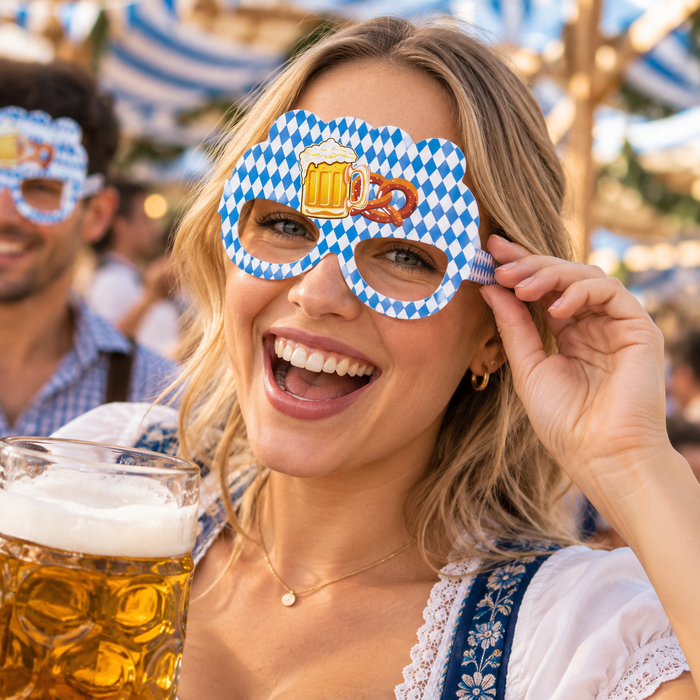 Oktoberfest Brillen aus Pappe x10