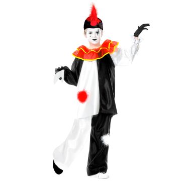 Klassisches Pierrot-Kostüm für Kinder