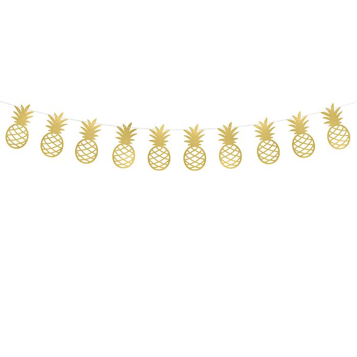 Hawaii-Gold-Ananas-Girlande