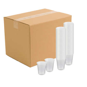 0,2 Liter Plastikbecher 2000x transparent