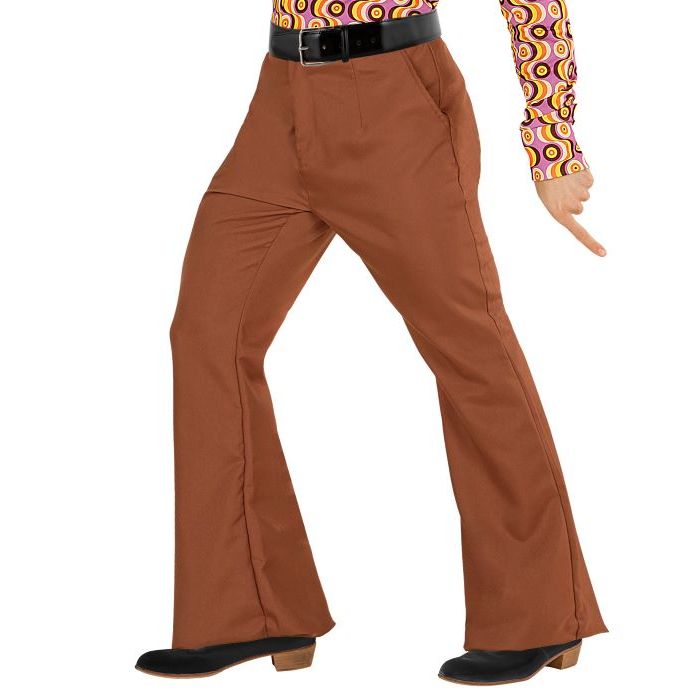 70er Herren Trompet Hosen Braun