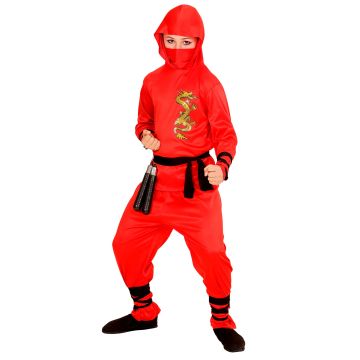 Rote Drachen-Ninja-Kostüm für Jungen