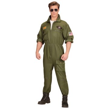 Grüner Jet-Pilot-Overall