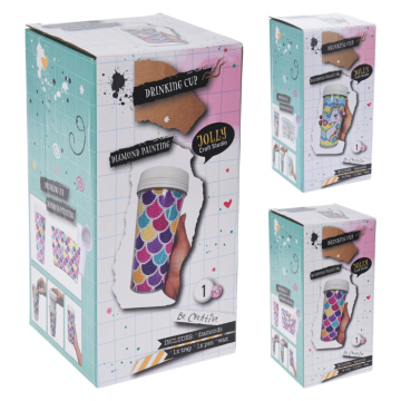 Trinkflasche mit Diamantmalerei 85x85x165cm 