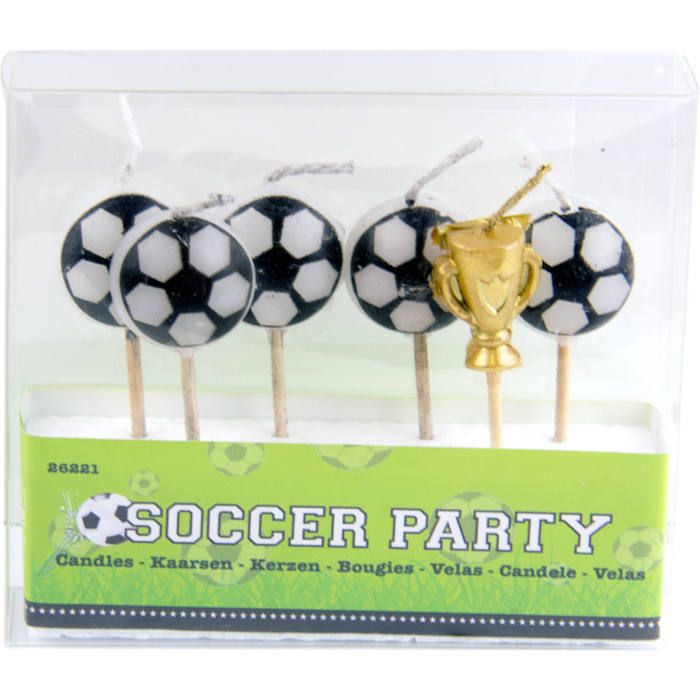 Fußballlichter 6x - 6x1,5 cm