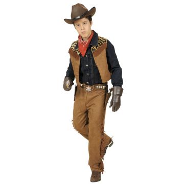 Cowboykostüm mit Weste für Jungen