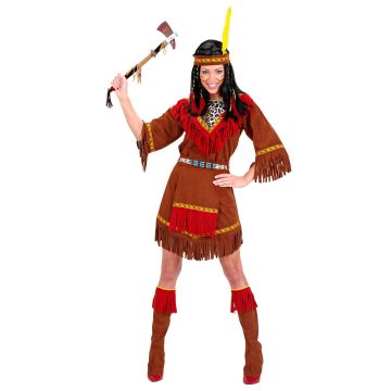 Richtig ausgestattetes Indianerkostüm für Damen