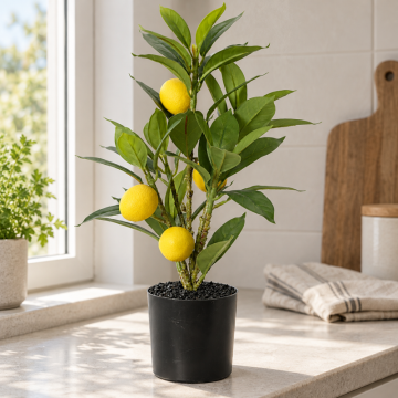 Künstlicher Zitronenbaum im Topf ca. 37 cm