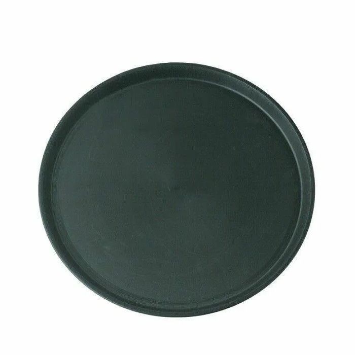 Rundes braunes Dekorations-Tablett - Ø28 cm