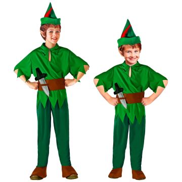 Peter Pan Kostüm mit Dolch für Jungen