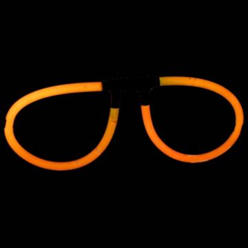 Knicklicht Brille orange - Einheitsgröße