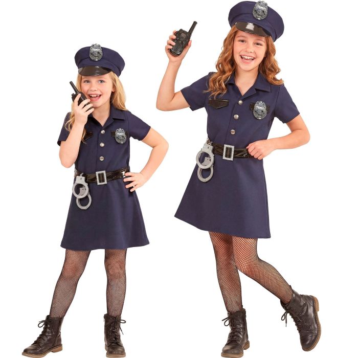 Polizistin Kostüm mit Zubehör
