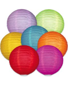 Farbige Papierlampions 40 cm
