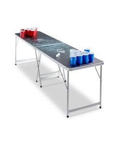 Bier Pong Tisch, nur 1x falten - 240x60x70 cm